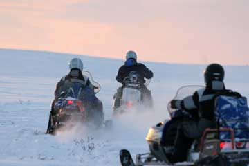 Snowmobile tours Kola Peninsula